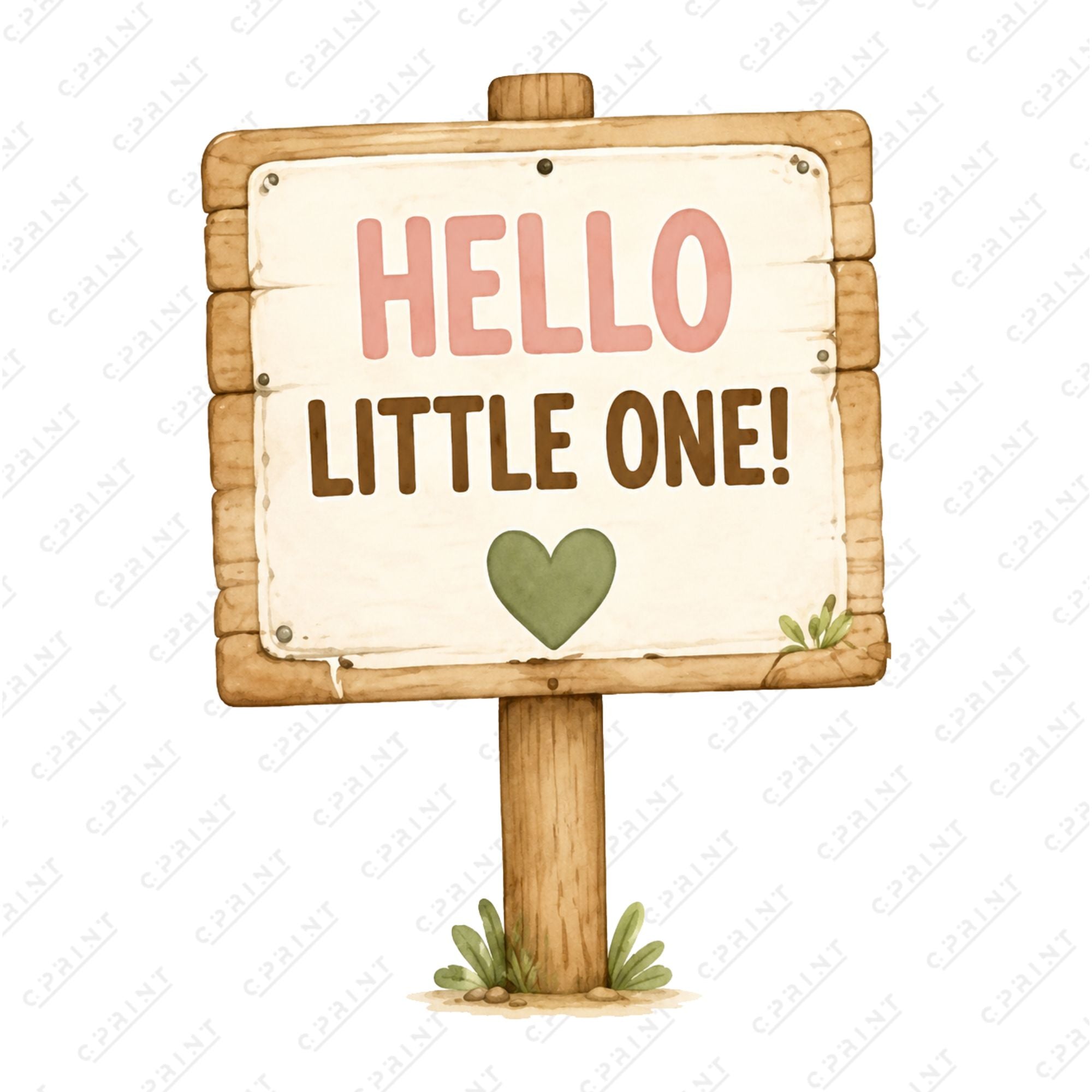 Teddy Bear Picnic “Hello” sign