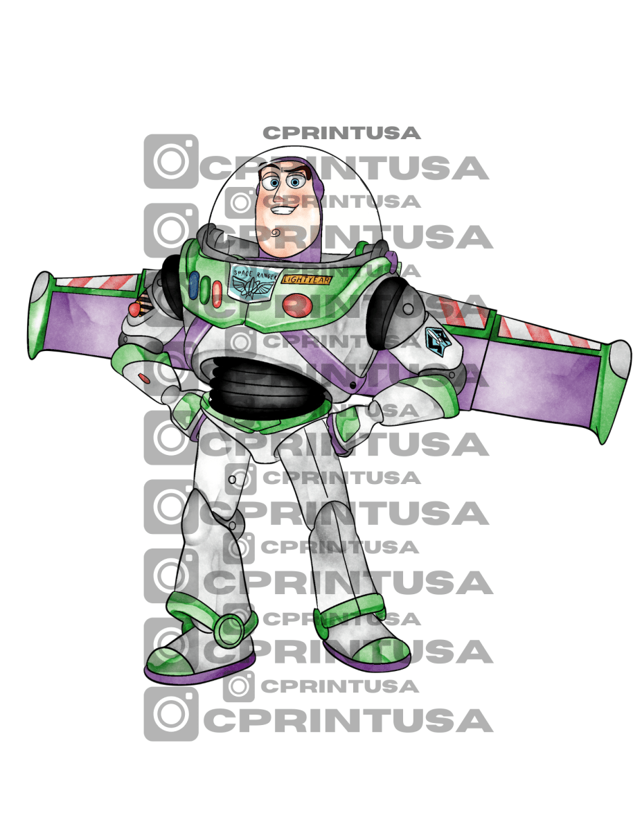 BUZZ LIGHT YEAR WATERCOLOR TOY STORY CUT OUT - FestiUSA