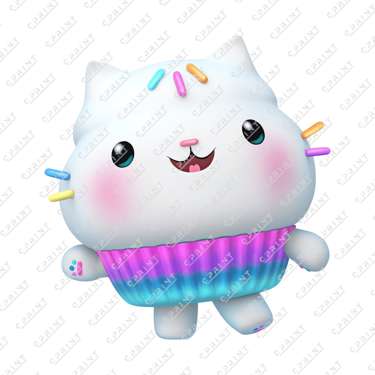 Cakey Cat from Gabby's Dollhouse Cutout - FestiUSA