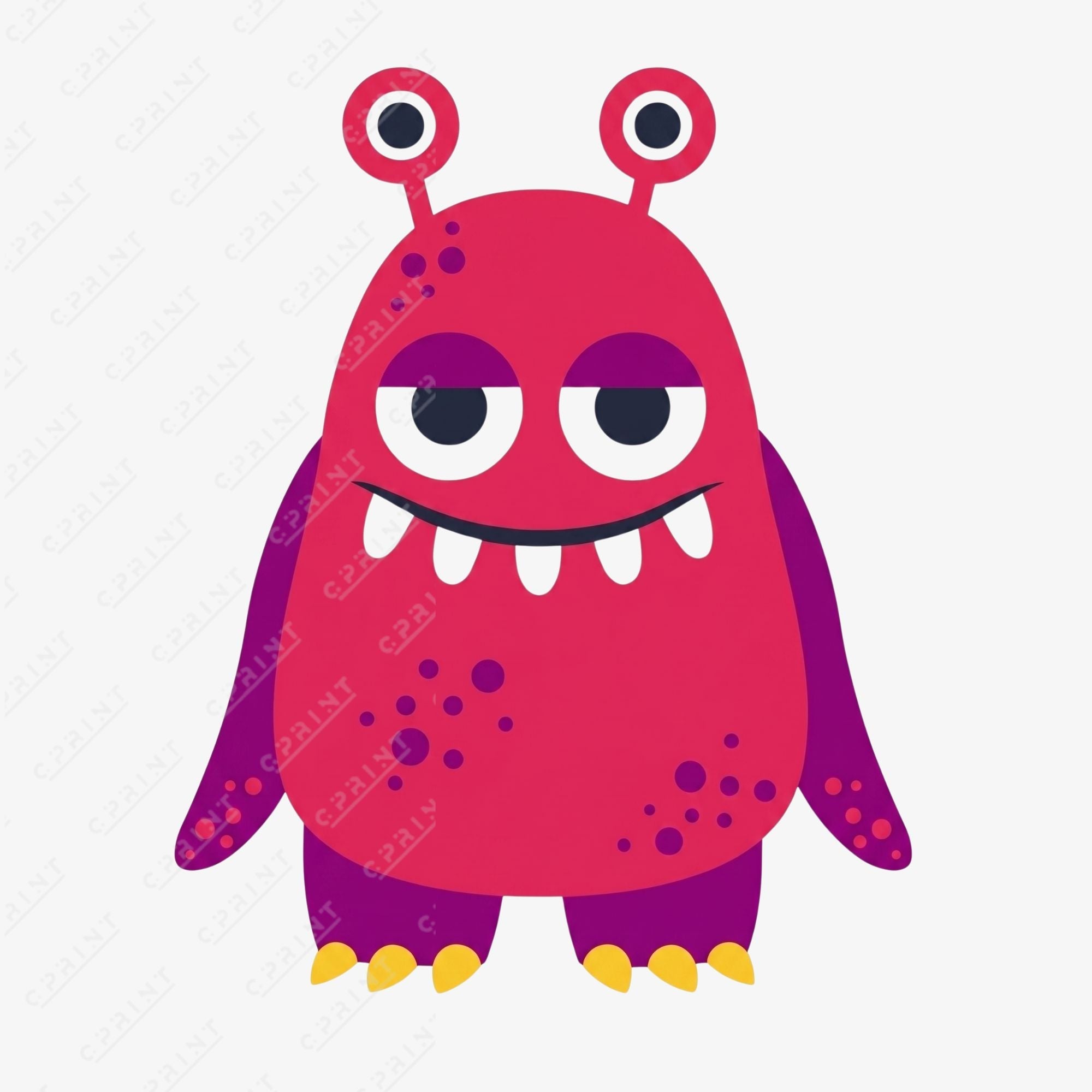 Custom Outer Space Alien Standee – Cute Monster Cardboard Cutout for Birthday Party