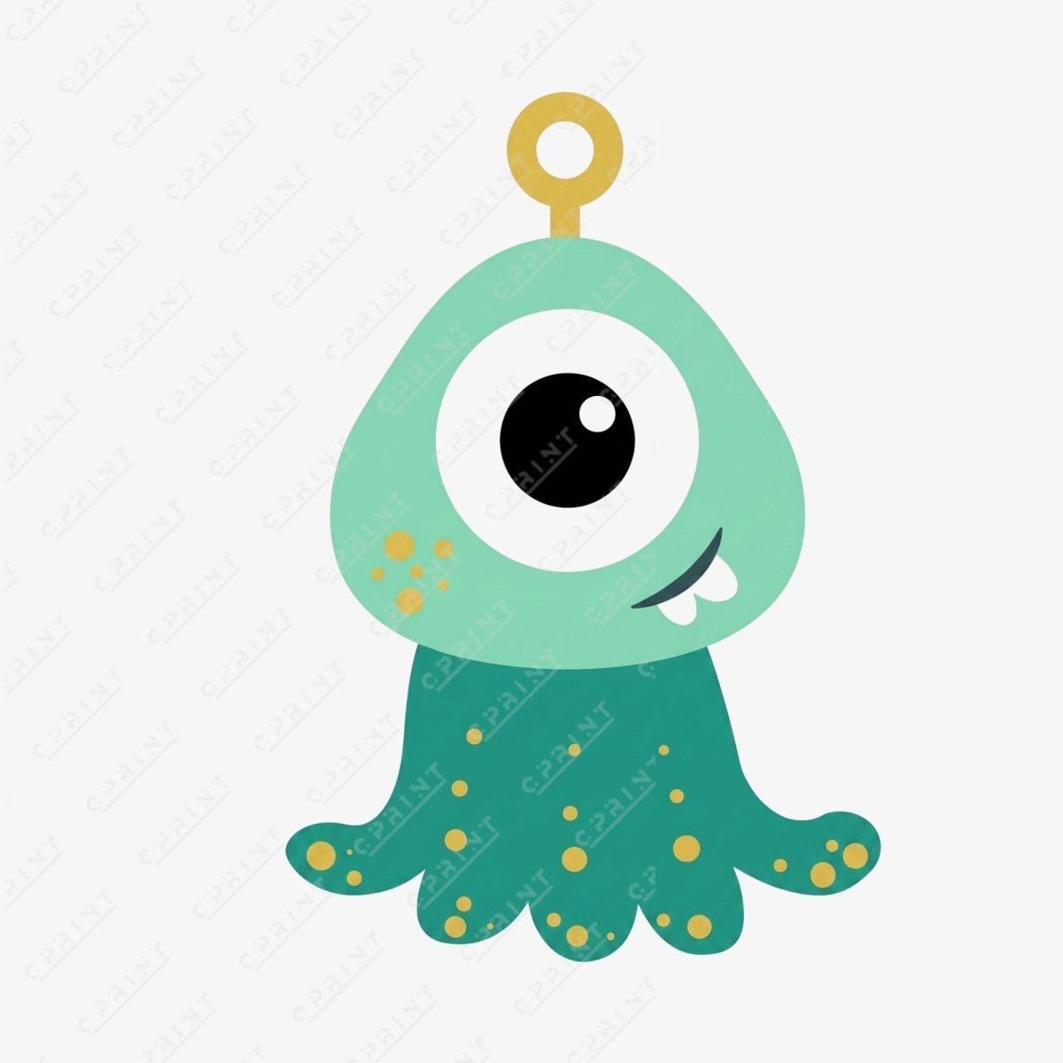 Cute One-Eyed Alien Standee – Space Adventure Party Cardboard Cutout - FestiUSA