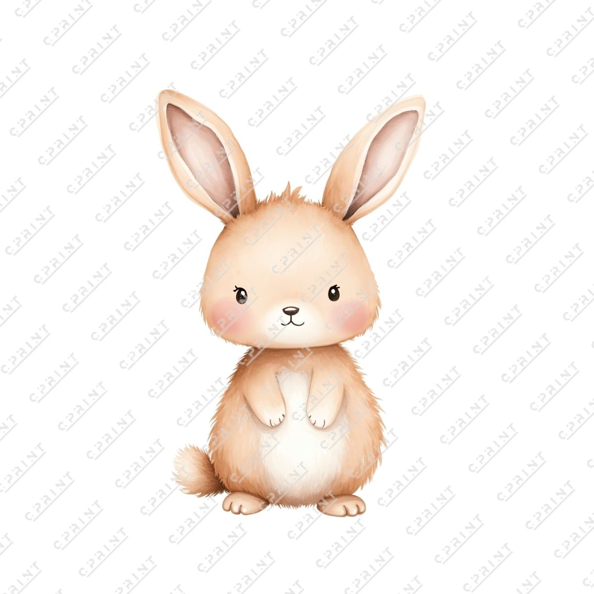 Cute Watercolor Baby Rabbit - FestiUSA