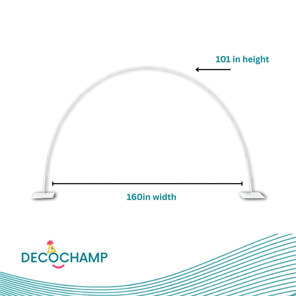 Deco Arch Connector for 16IN & 24 IN 7ft Decobase - FestiUSA