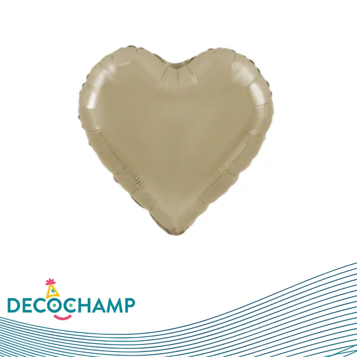Deco Heart 36" Champagne (Single Pack) - FestiUSA