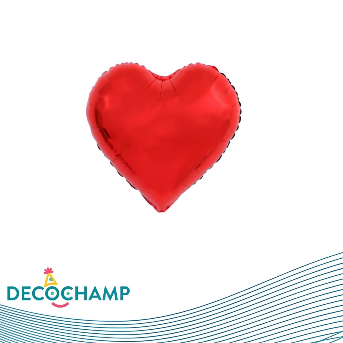 Deco Heart 36" Red (Single Pack) - FestiUSA
