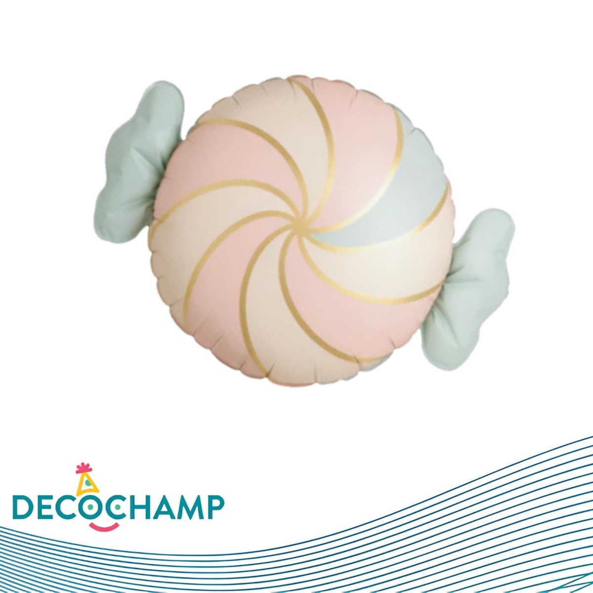 Deco Pastel Swirl Candy Shape 14 IN (2-piece package) - FestiUSA