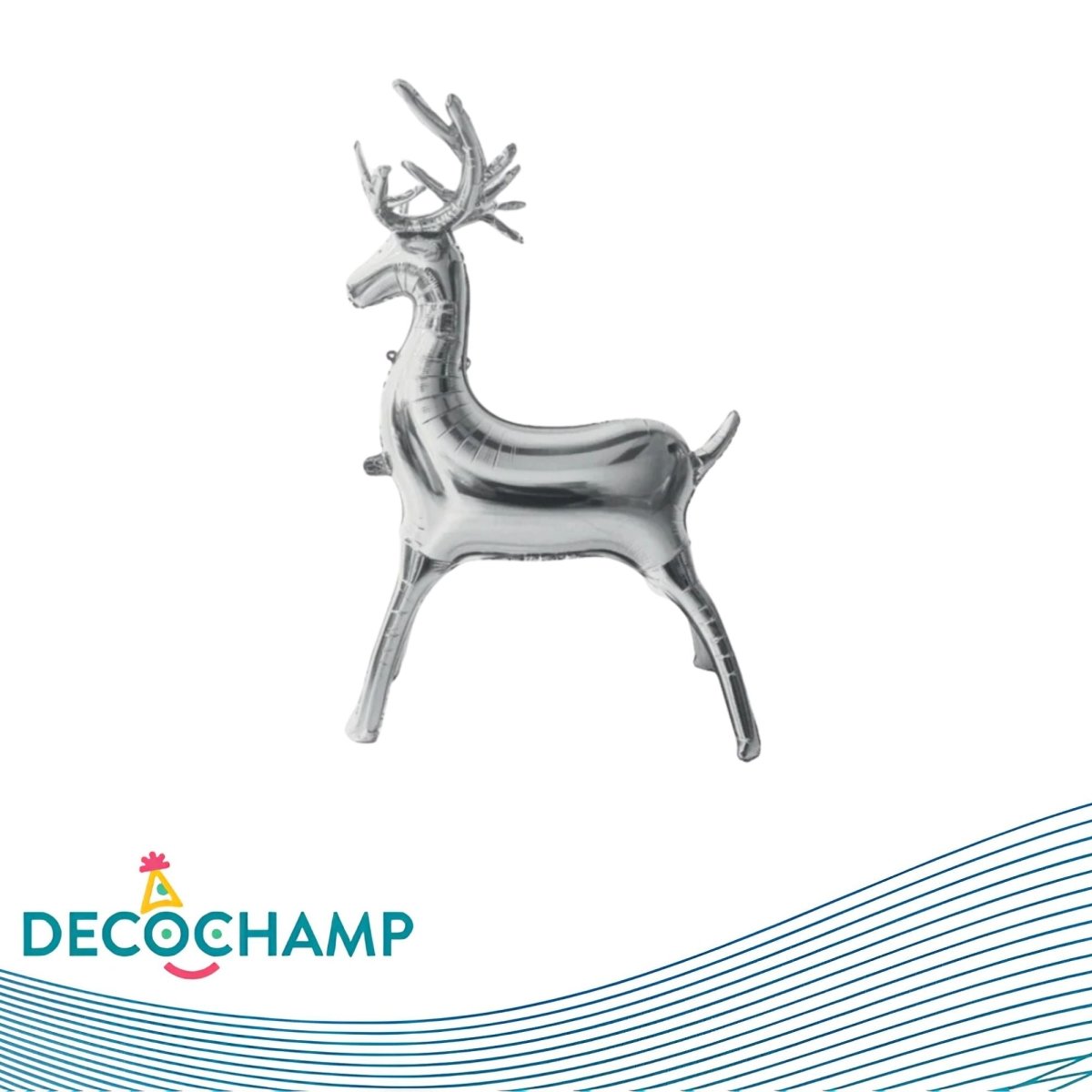 Deco Reindeer- Silver 20" (Single Pack) - FestiUSA