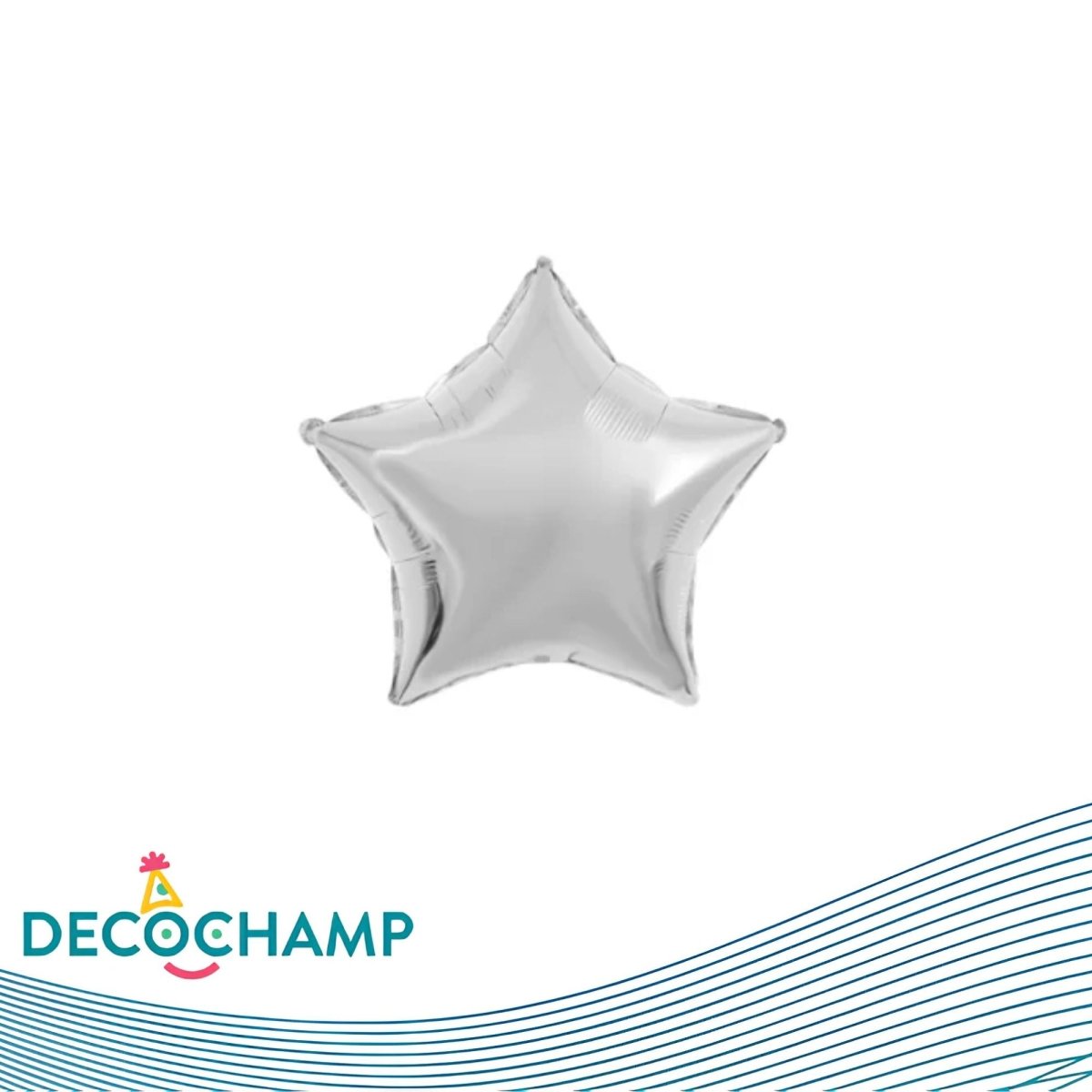 Deco star solid 36" Silver (Single Pack) - FestiUSA