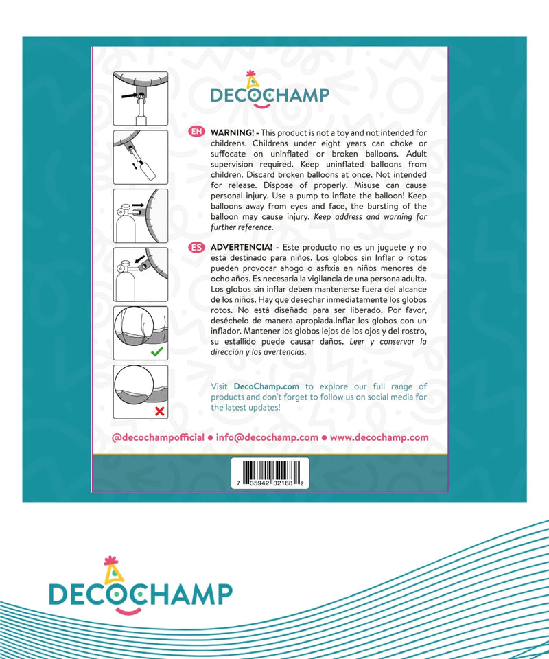 Decobobo DECOCHAMP 18" Clear Bubble (Single Pack) - FestiUSA