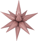 Decochamp Starburst Dusty Rose 3D Foil Balloon - 26" in. - FestiUSA