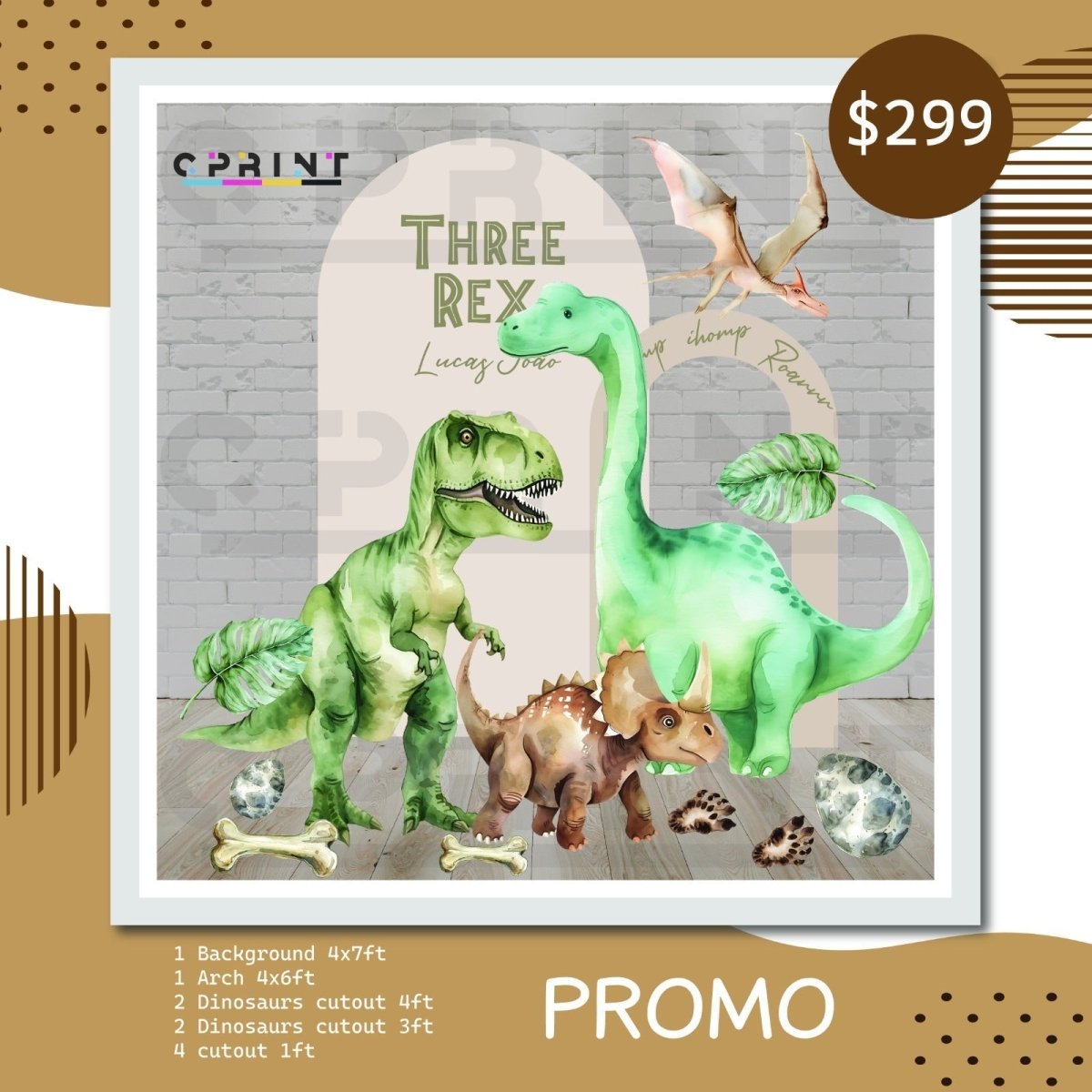 Dinosaurs Themed Party Bundle Design - FestiUSA