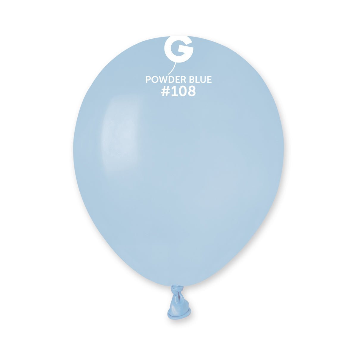 GEMAR | Solid Balloon Powder Blue 108 - 5 in. Marshmallow - FestiUSA