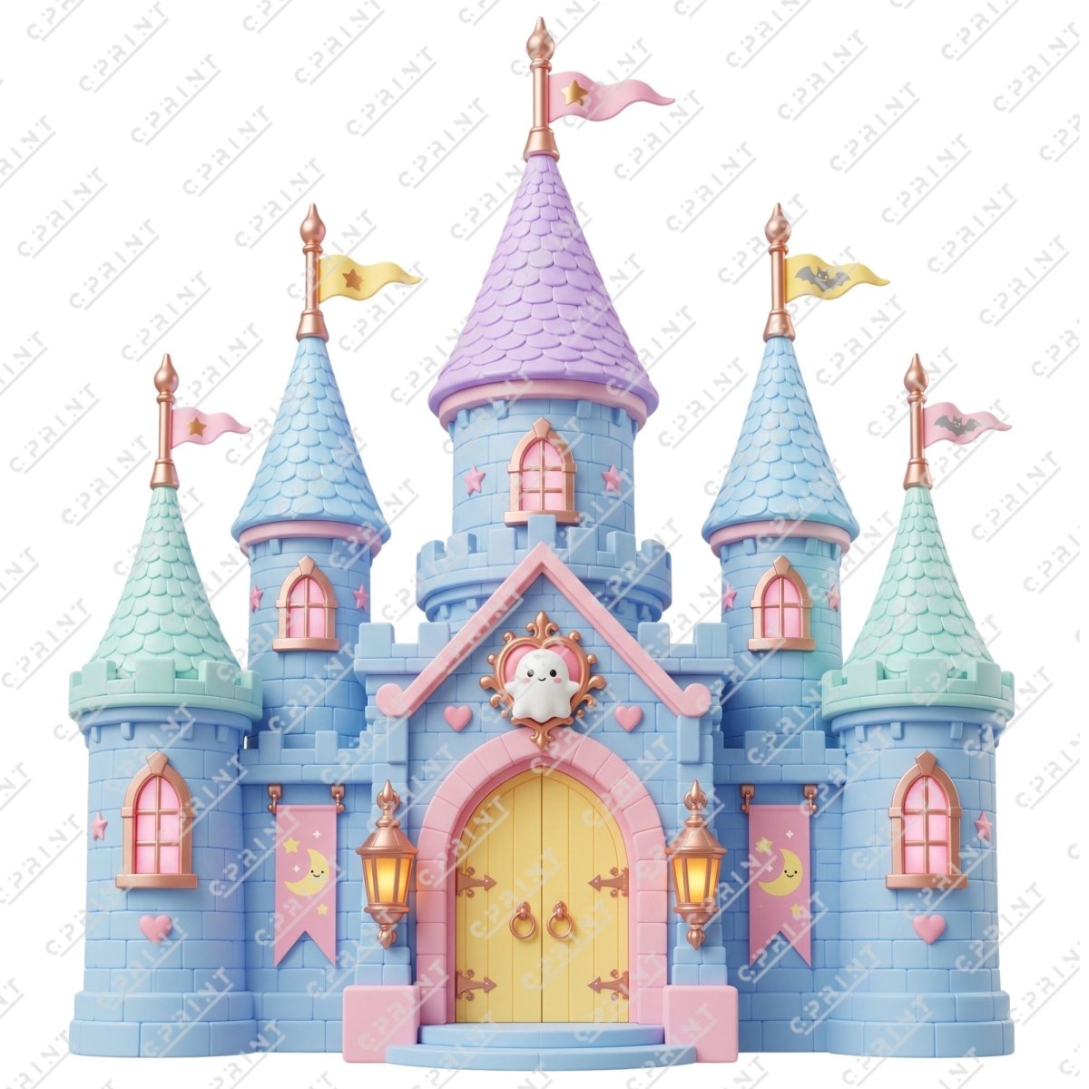 Halloween Castle Backdrop - FestiUSA