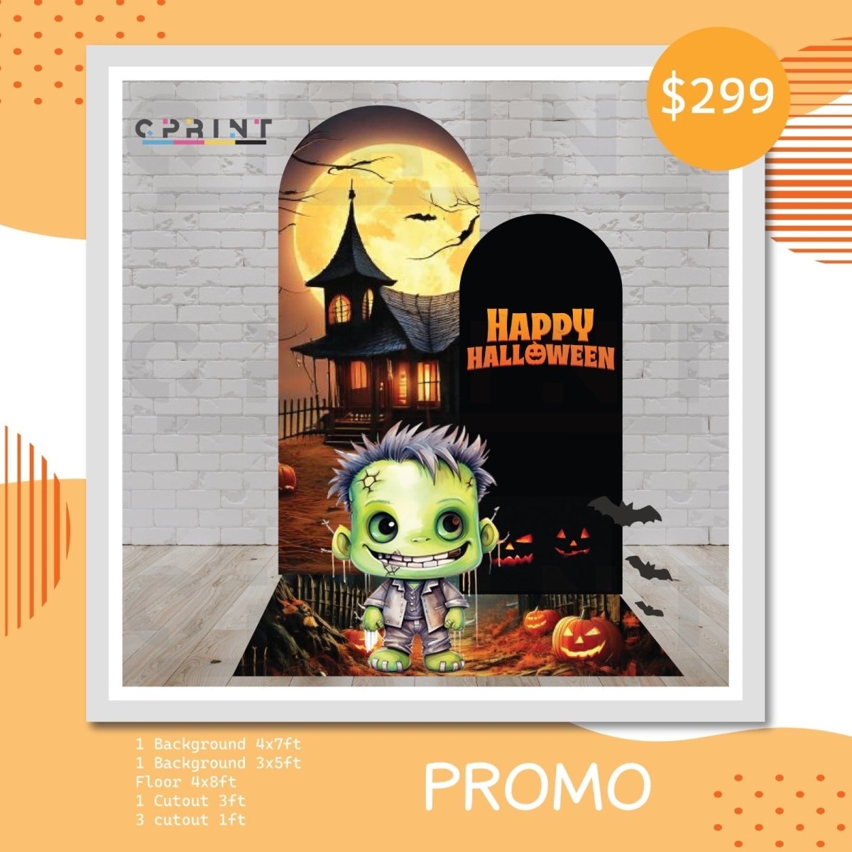 Halloween Frankenstein Bundle Design - FestiUSA