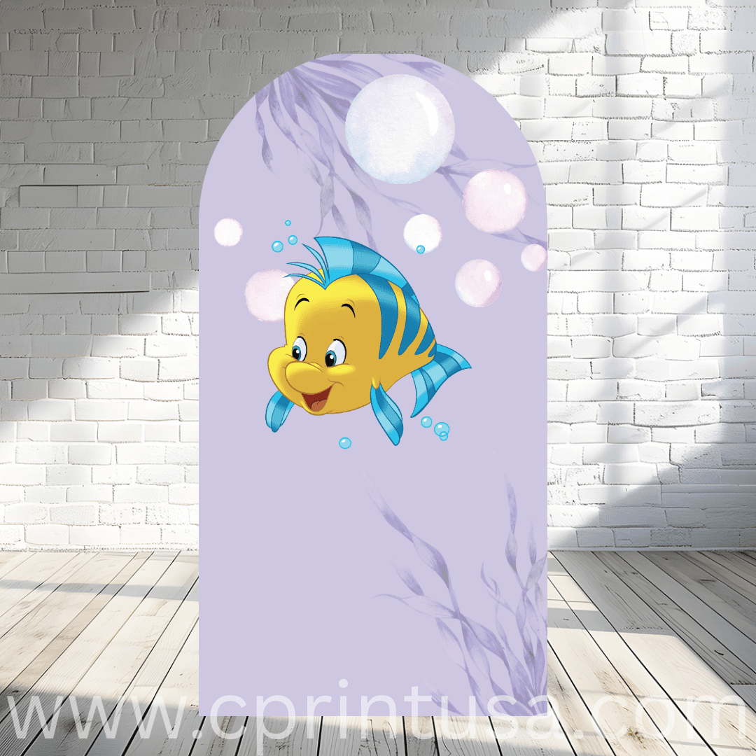 Little Mermaid Flaunder Backdrop by theme - FestiUSA
