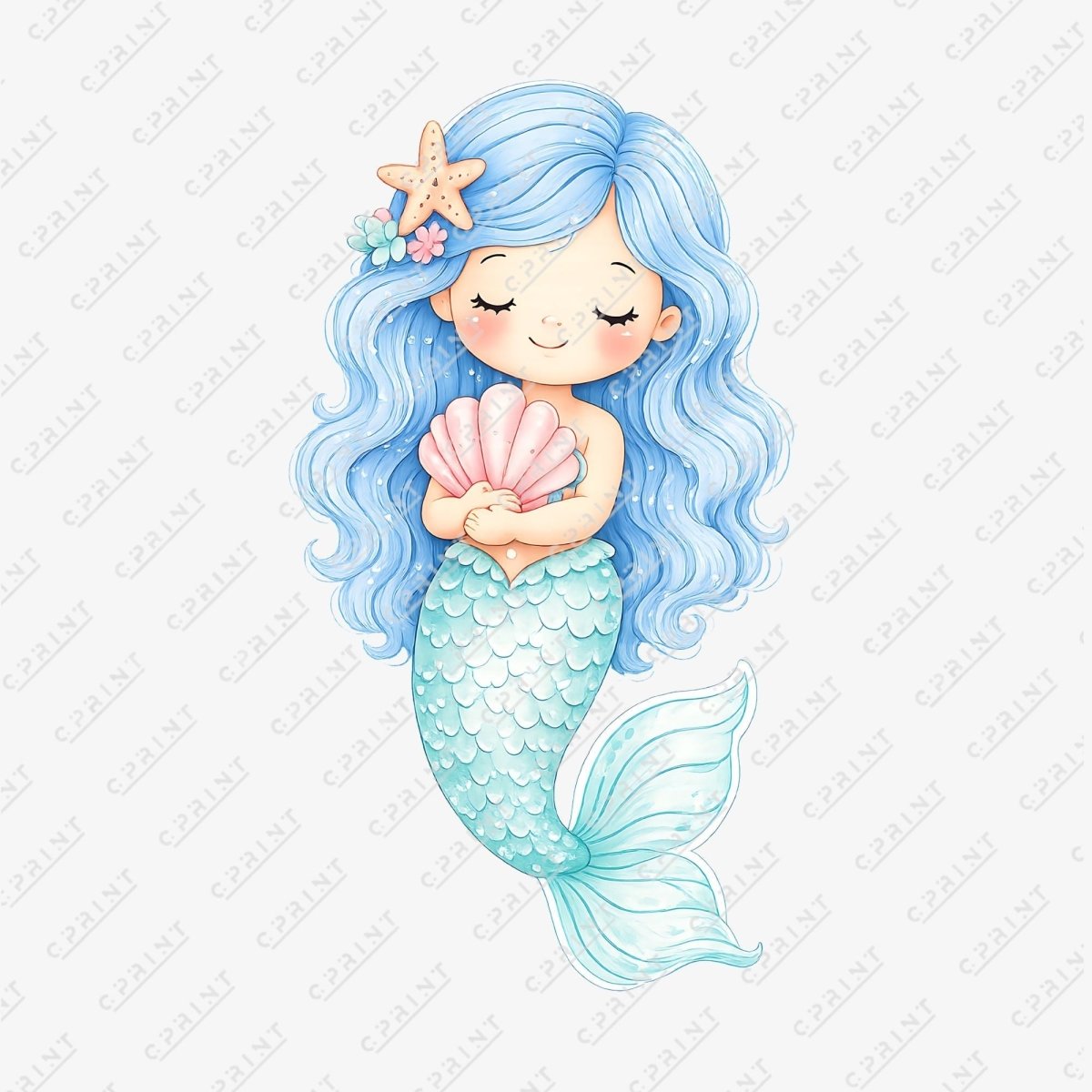 Mermaid with Shell Cutout - FestiUSA