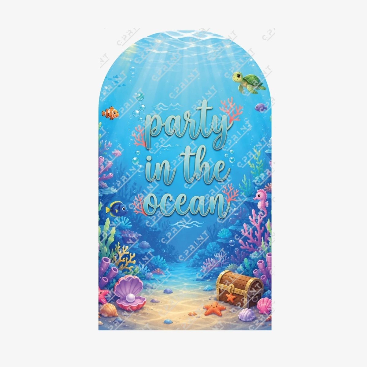 Ocean Adventure Arch Backdrop - FestiUSA