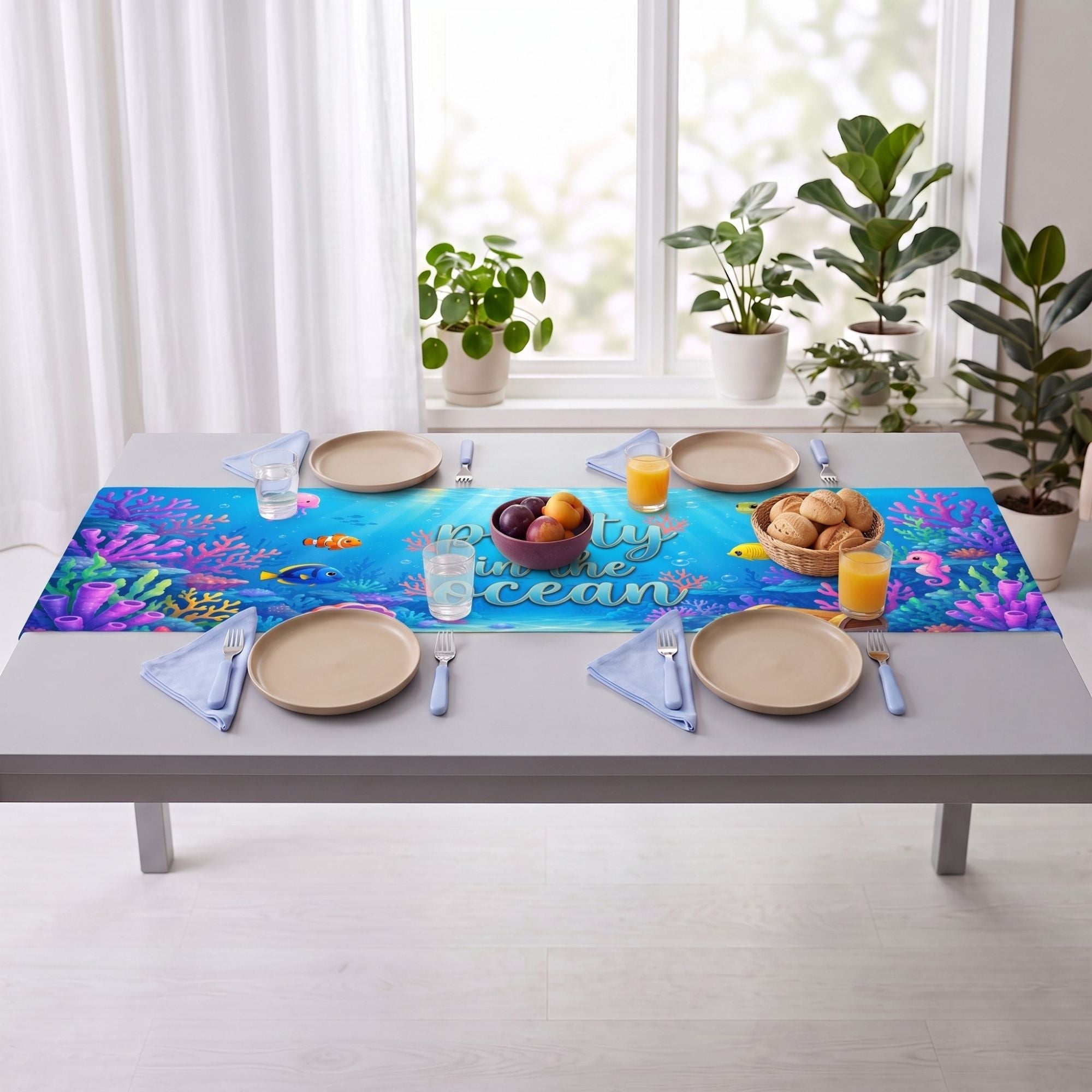 Ocean Adventure Event Table Runner