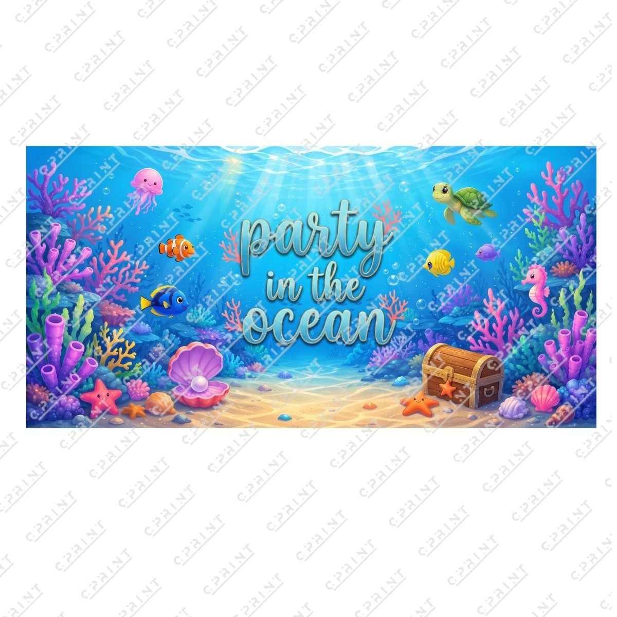 Ocean Adventure Horizontal Backdrop - FestiUSA