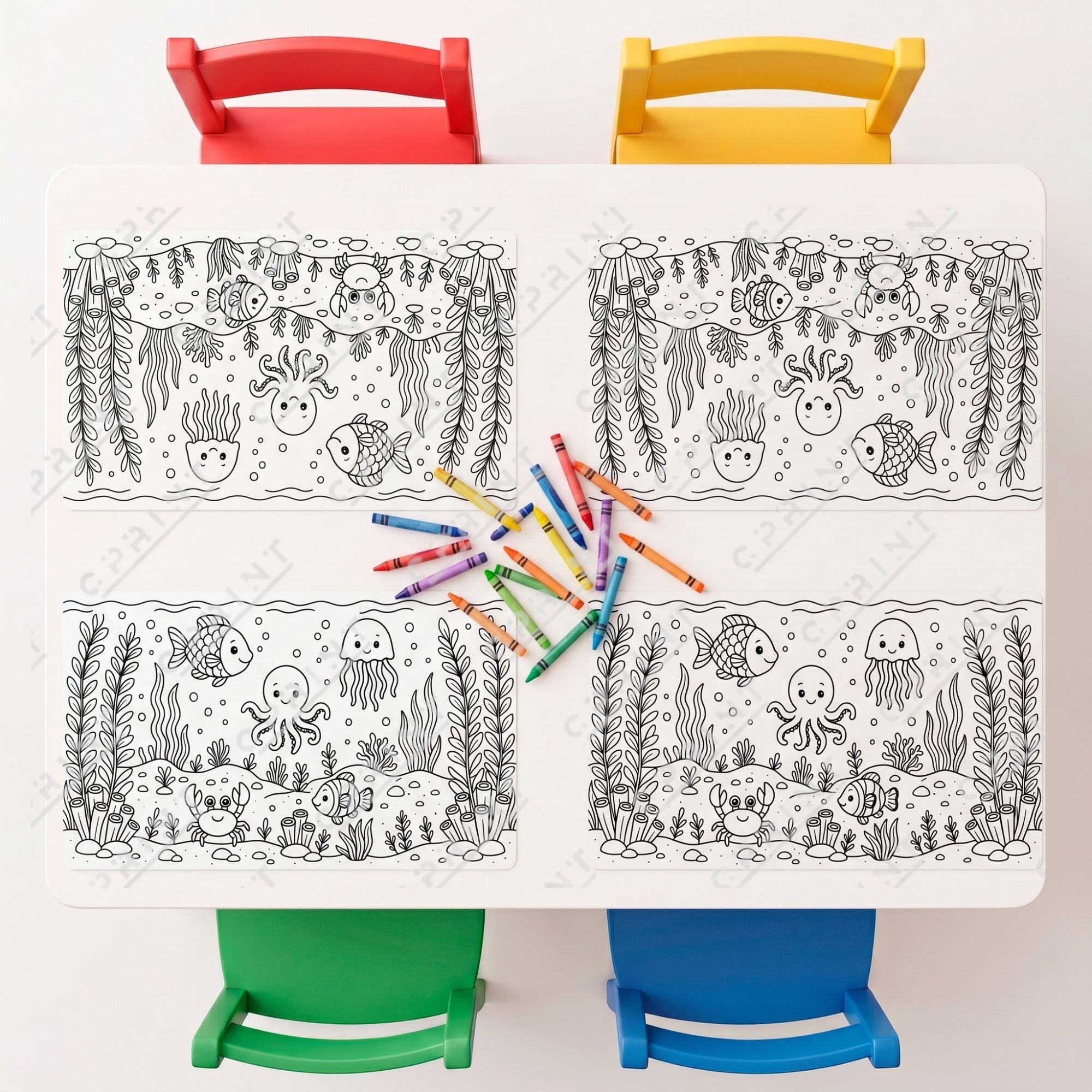 Ocean Adventure Party Placemats