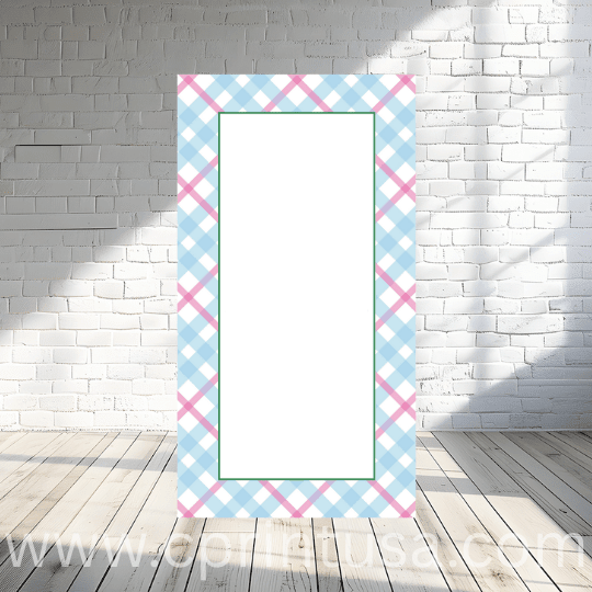 Pink & Blue Frame Backdrops by theme - FestiUSA