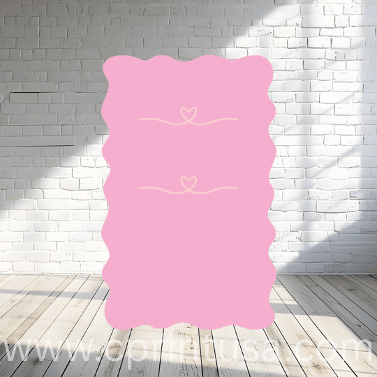 Pink Shape Backdrop by theme - FestiUSA
