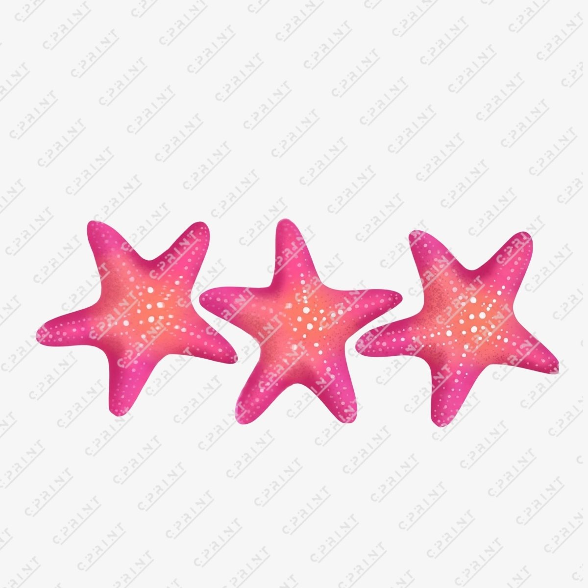 Pink Starfish Trio Cutout - FestiUSA