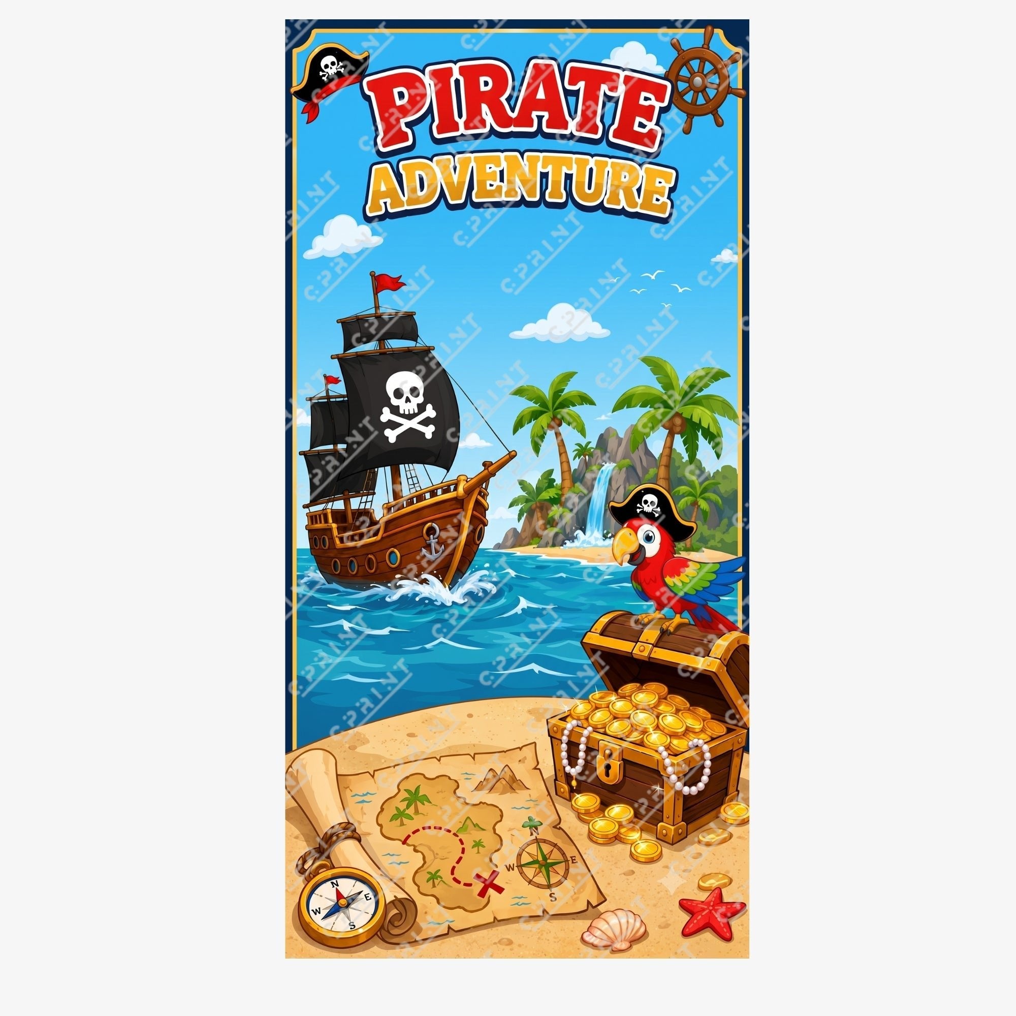 Pirate Adventure  Backdrop
