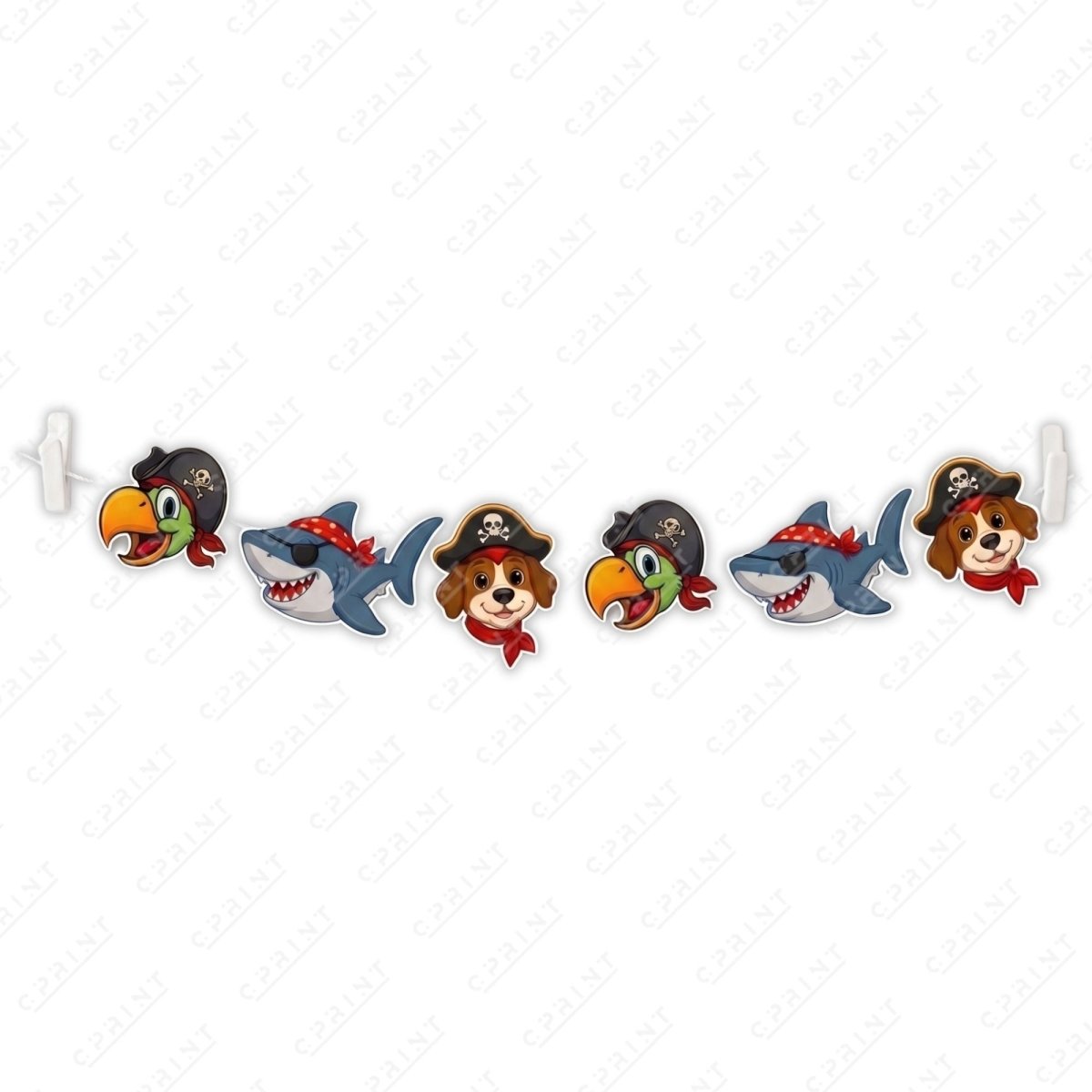 Pirate Adventure - Big Head Garland - FestiUSA