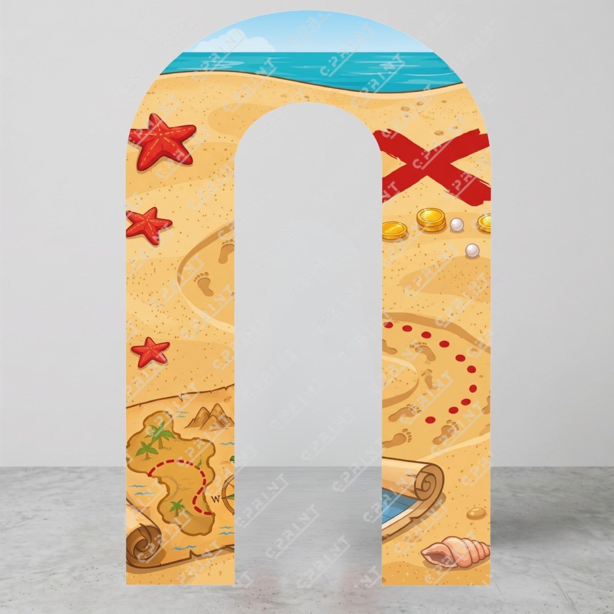 Pirate Adventure Custom Backdrop Arch Cover - FestiUSA