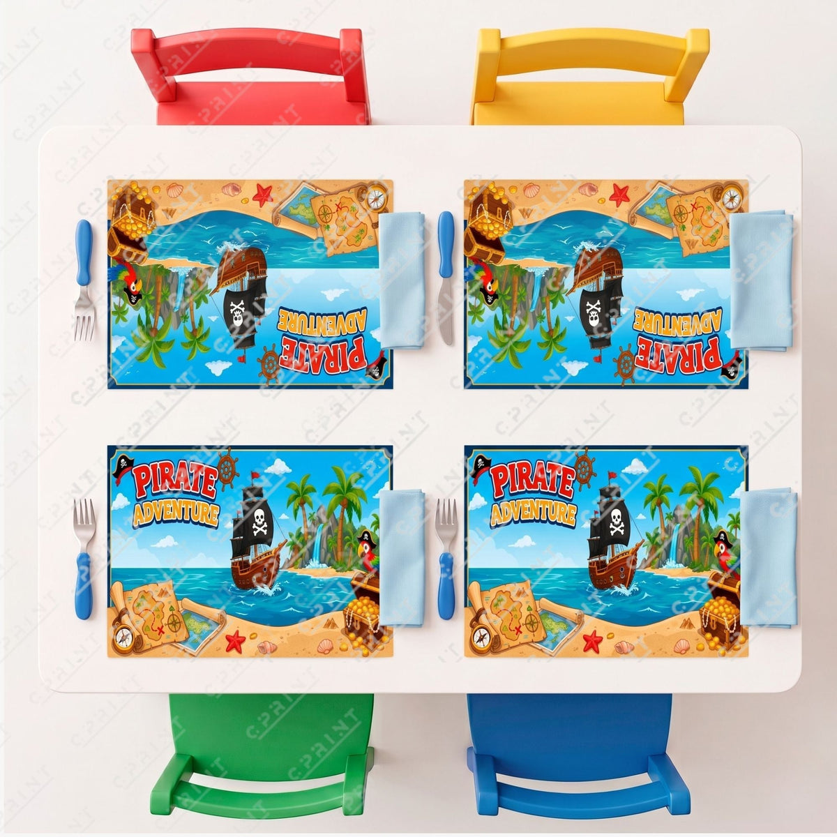 Pirate Adventure Party Placemats
