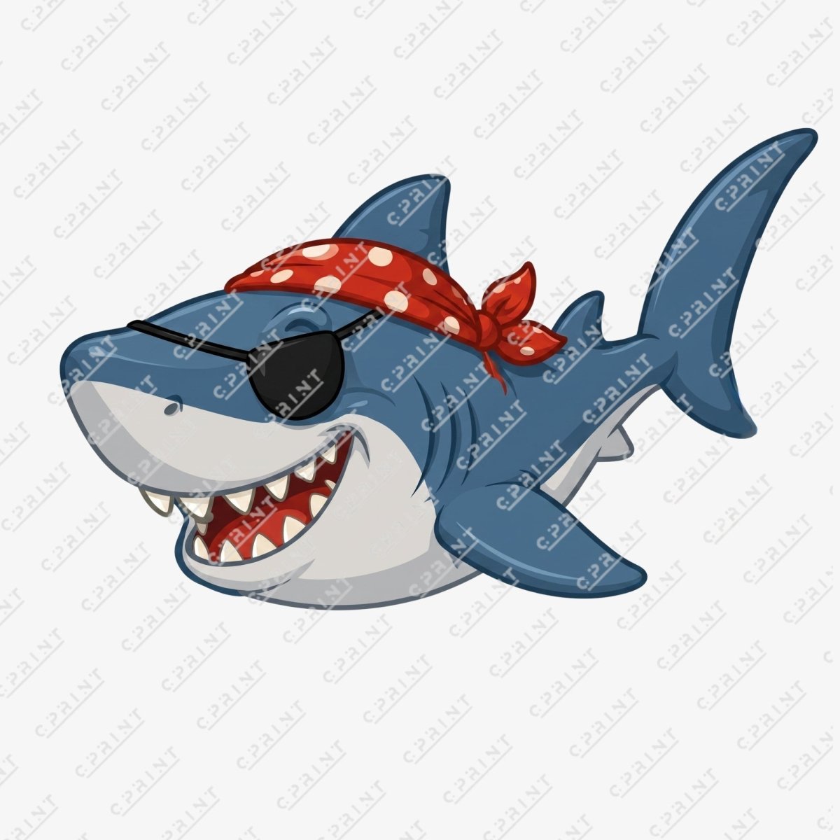 Pirate Shark Cardboard Cutout - FestiUSA