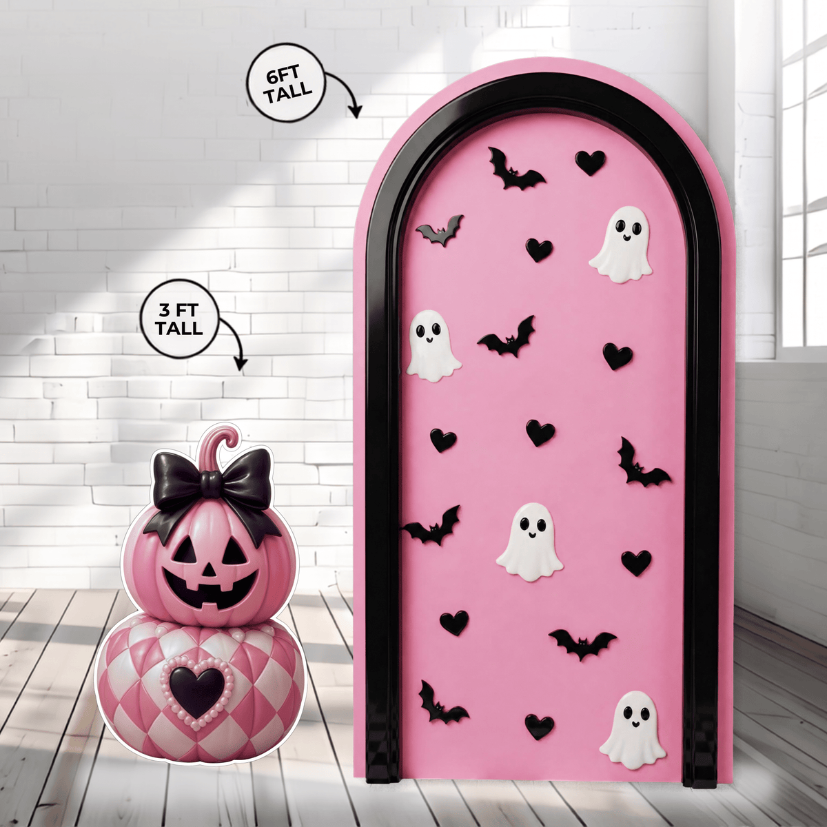 Premium Halloween Pink Backdrop Bundle