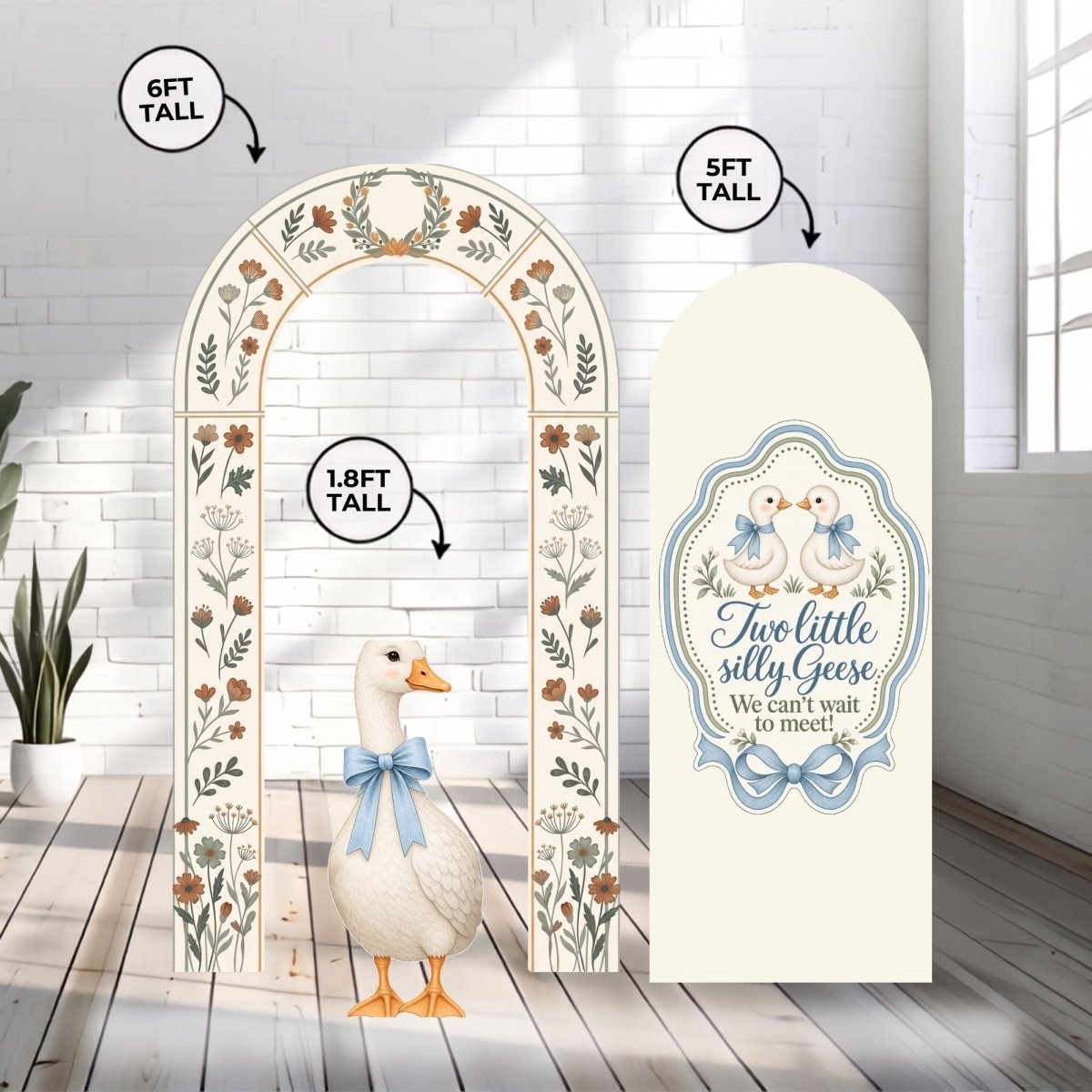 Premium Two Little Silly Geese Backdrop Bundle - FestiUSA