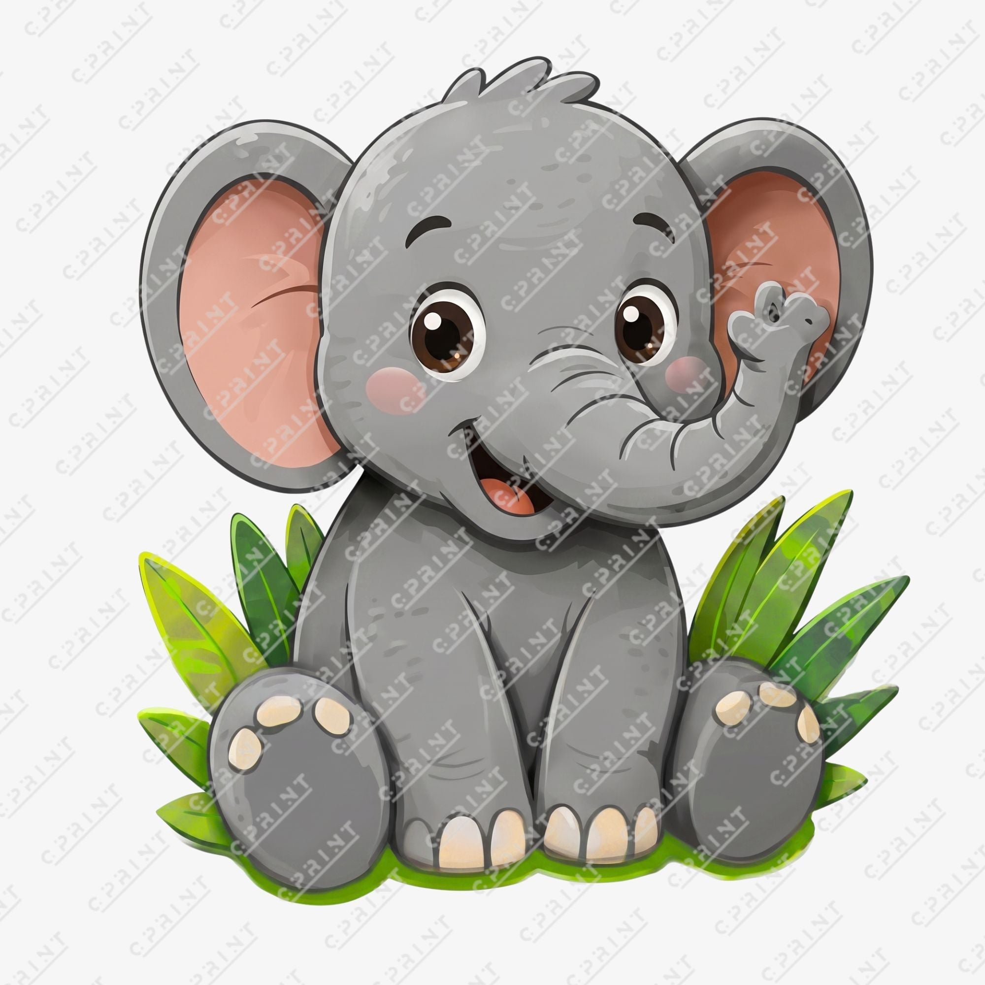 Safari Adventure Elephant Custom Character Cut-Out