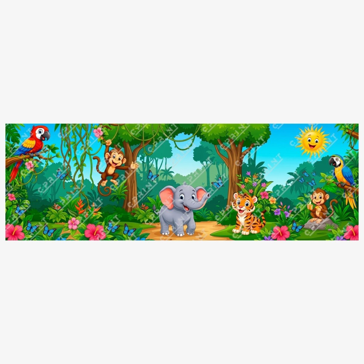 Safari Adventure Event Table Runner - FestiUSA