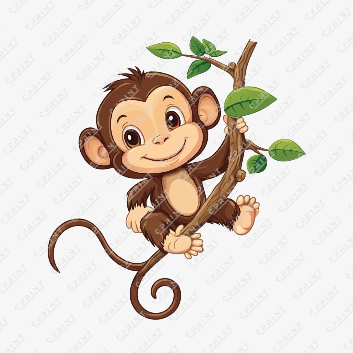 Safari Adventure Hanging Monkey Custom Character Cut-Out - FestiUSA