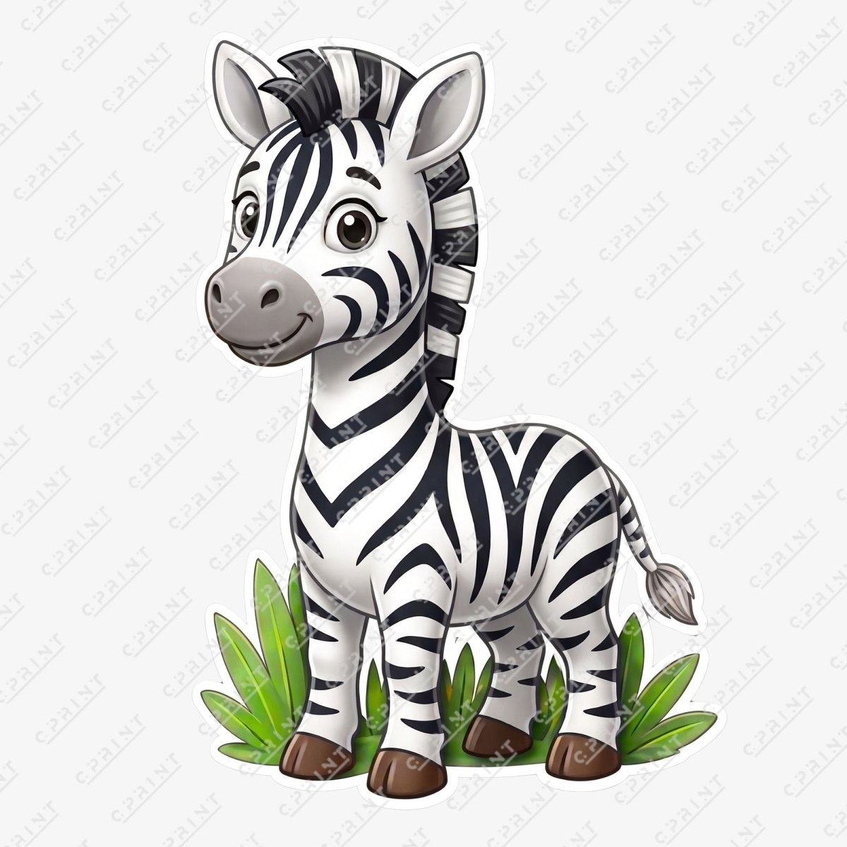 Safari Adventure Zebra Custom Character Cut-Out - FestiUSA
