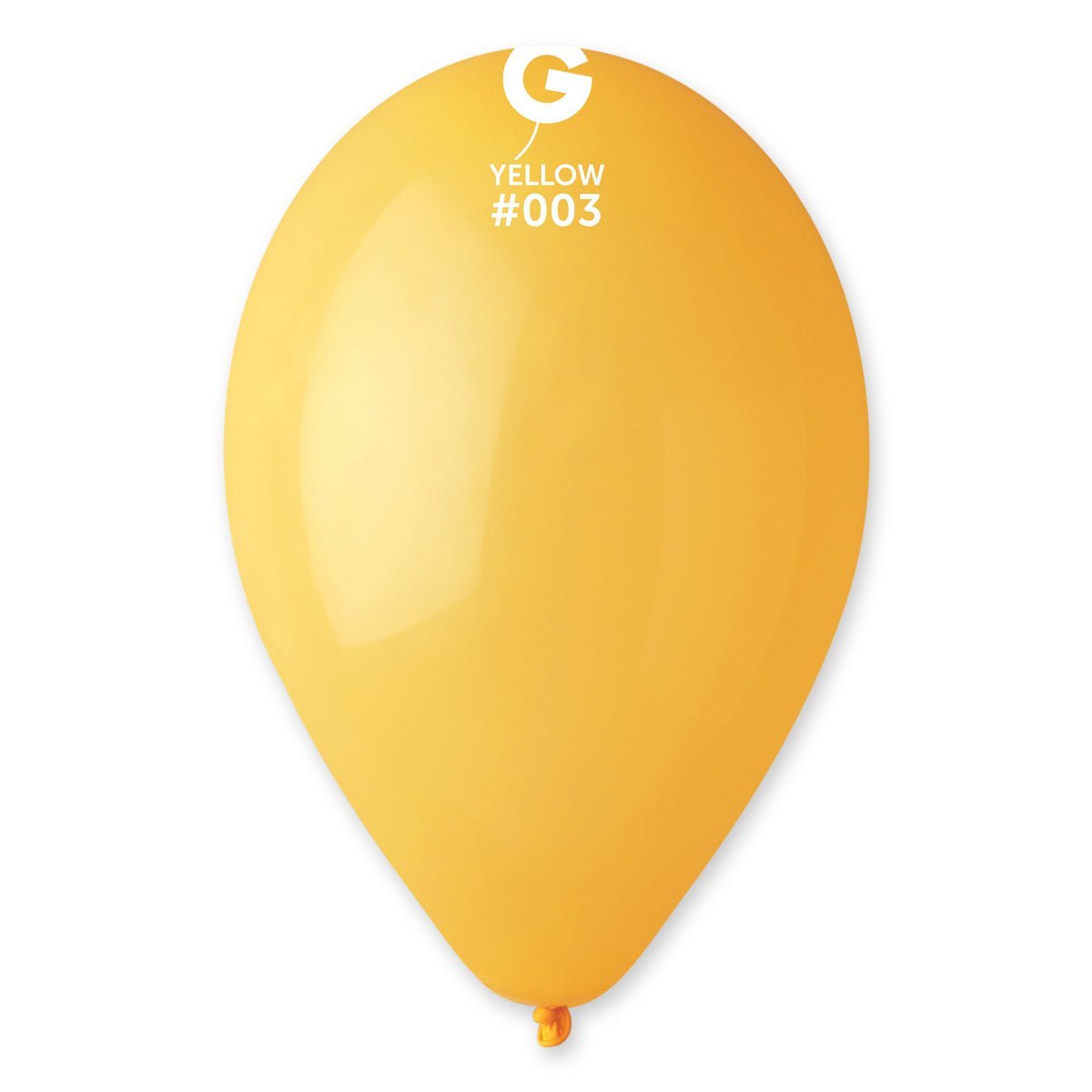 Solid Balloon Mango Yellow G110-003 | 50 balloons per package of 12'' each | Gemar Balloons USA - FestiUSA