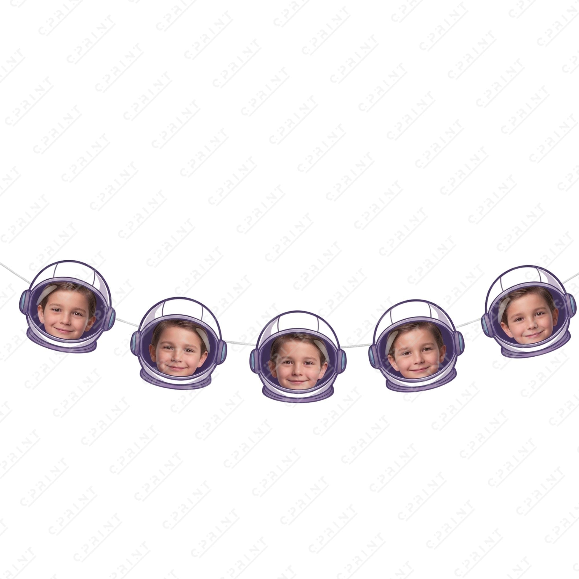 Space Adventure - Big Head Garland