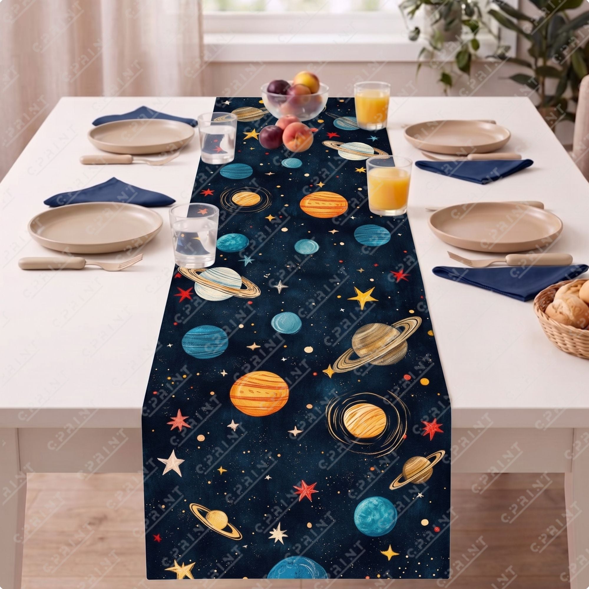Space Adventure Event Table Runner