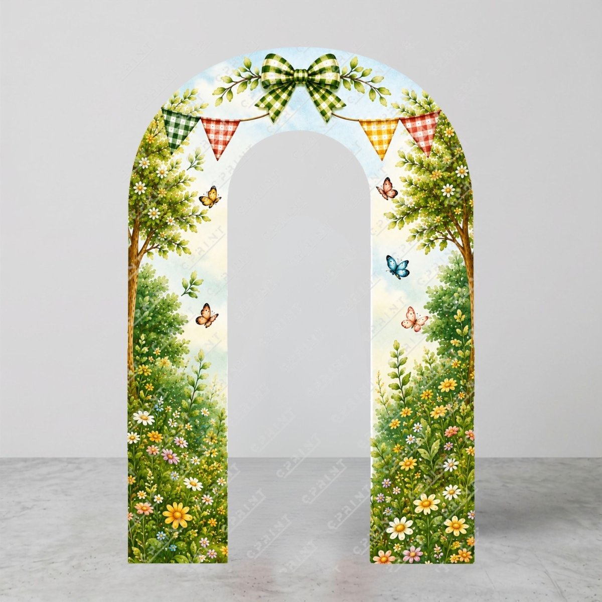 Teddy Bear Picnic Custom Backdrop Arch Cover - FestiUSA