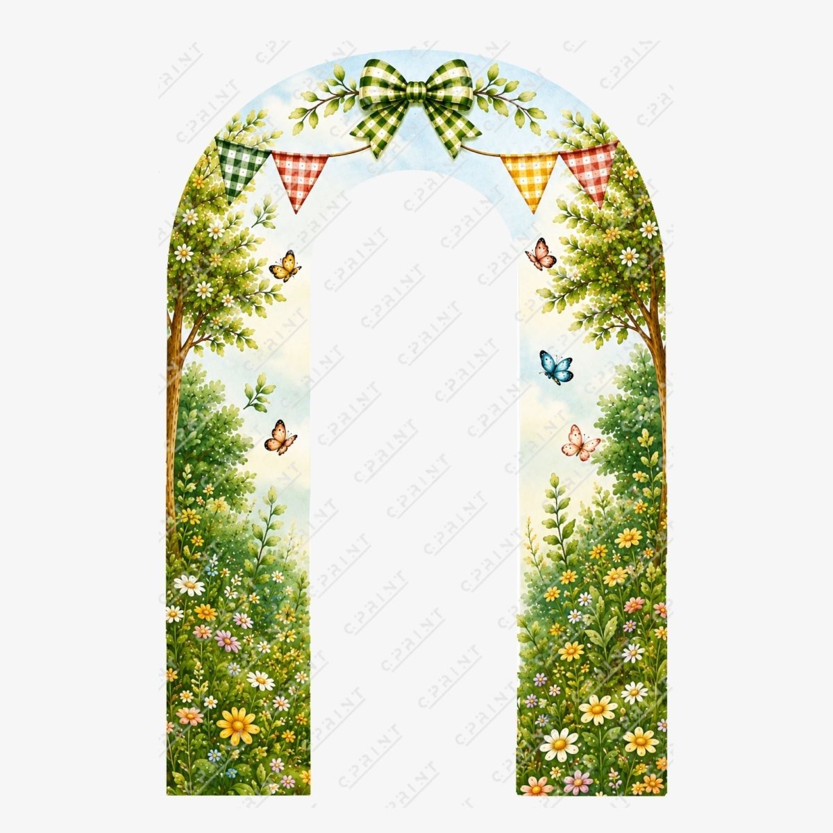 Teddy Bear Picnic Custom Backdrop Arch Cover - FestiUSA