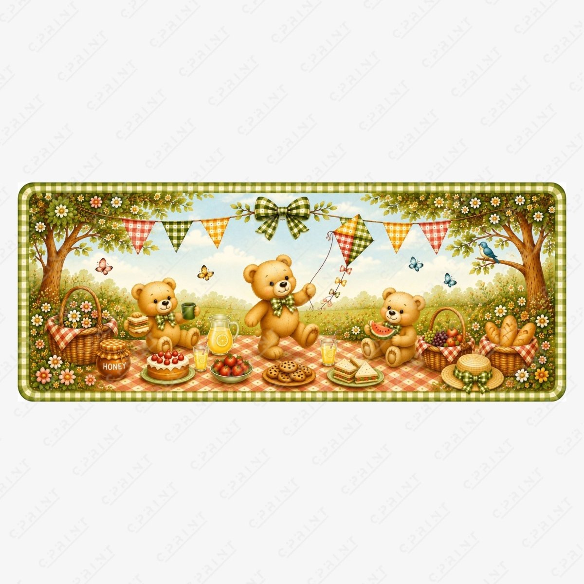 Teddy Bear Picnic Event Table Runner - FestiUSA