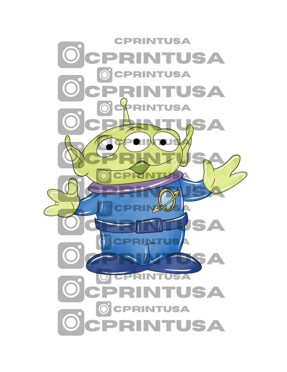 TOY STORY ALIEN WATERCOLOR CUT OUT - FestiUSA