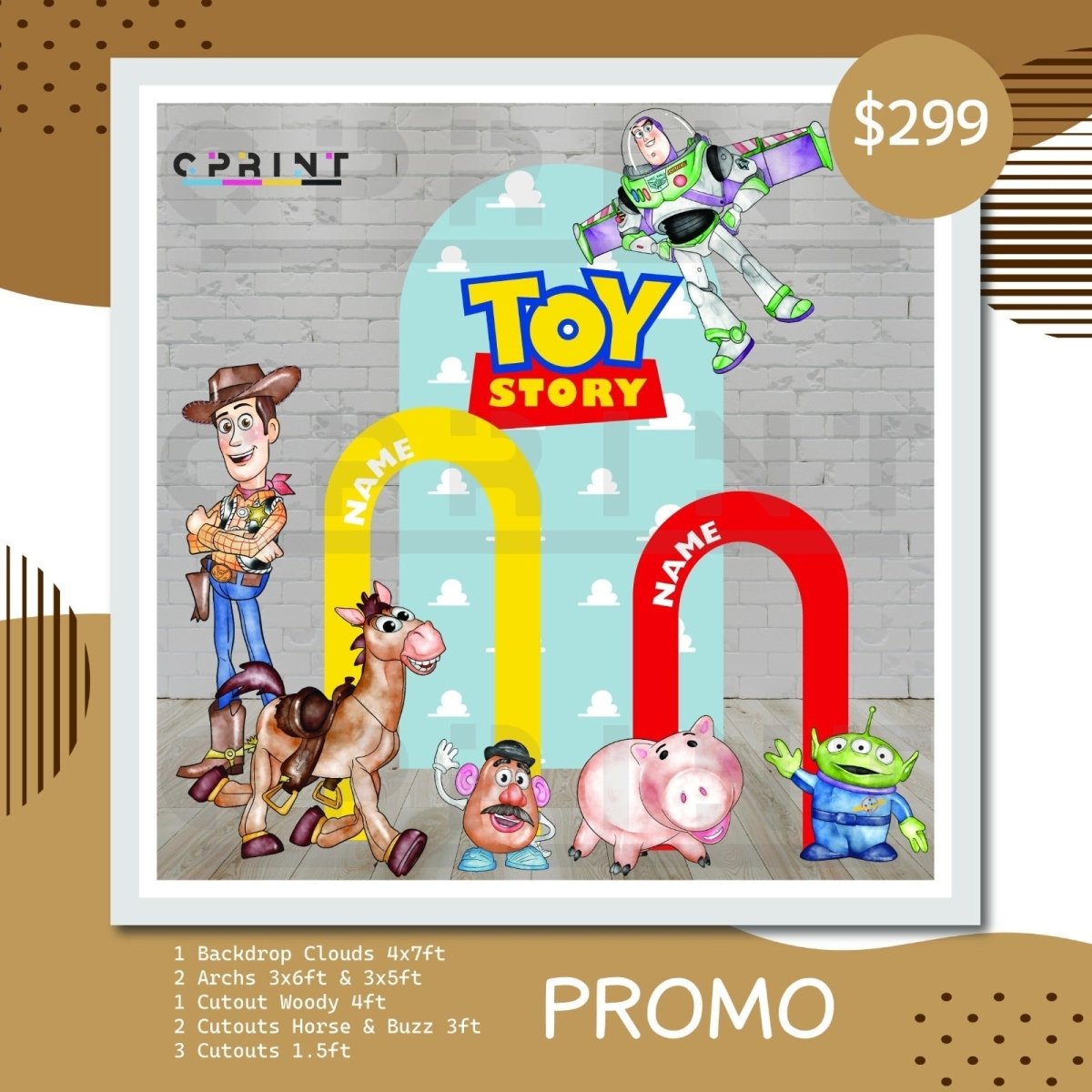 Toy Story Themed Party Bundle Design - FestiUSA