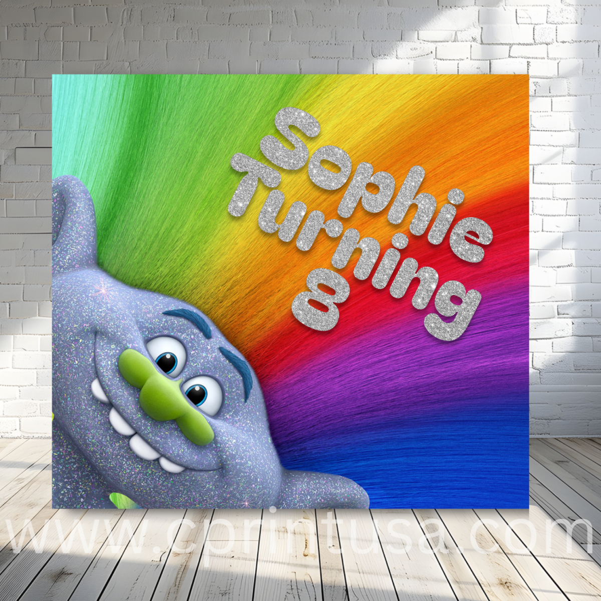 Trolls Square Custom Backdrop - FestiUSA