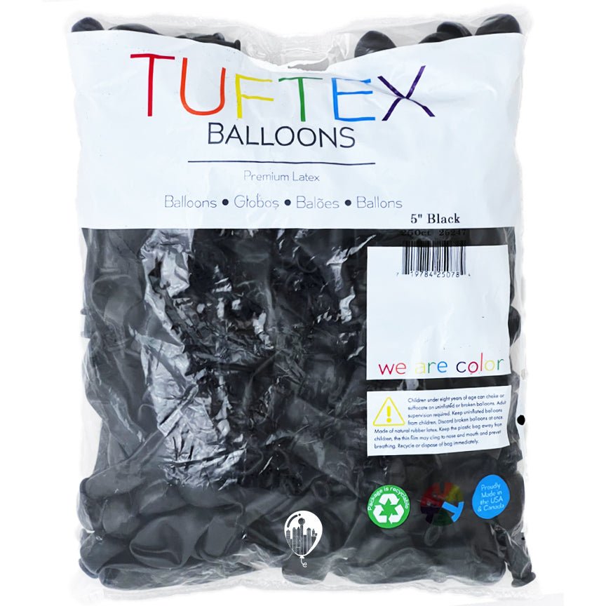 TUFTEX | Designer Balloon Black - 5 in. - FestiUSA
