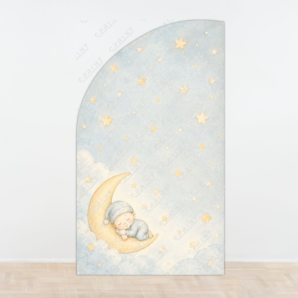 Twinkle Twinkle Left Offset Arch Backdrop - FestiUSA