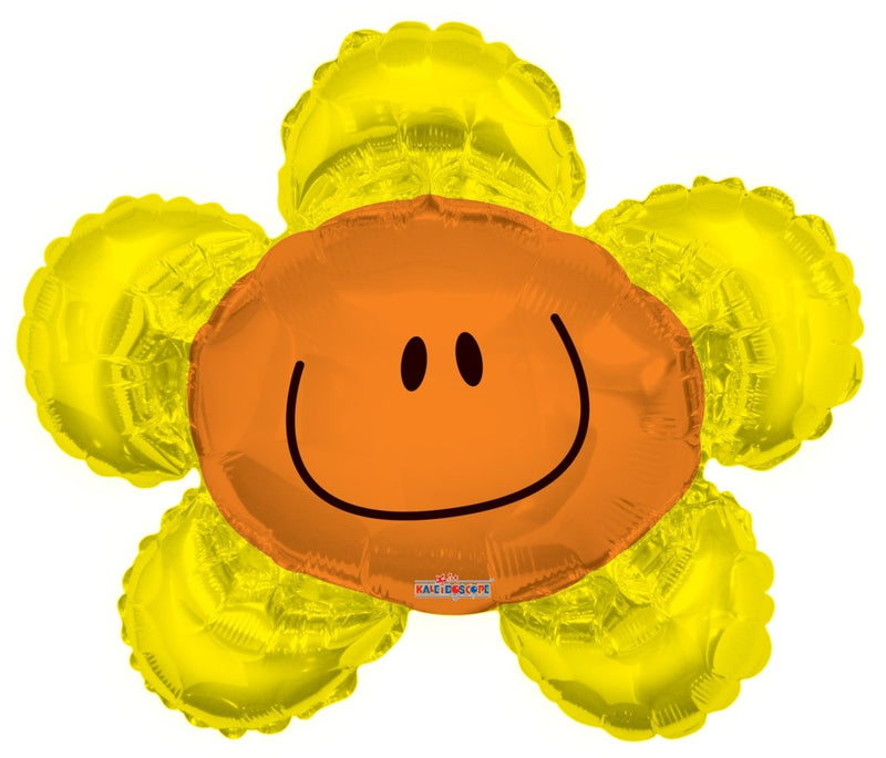 14″ Smiley Yellow Flower – (Flat). 34995-14 - FestiUSA